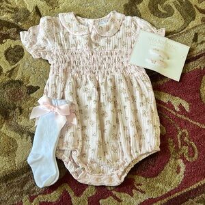 Shabby chic baby romper size 18-24 months